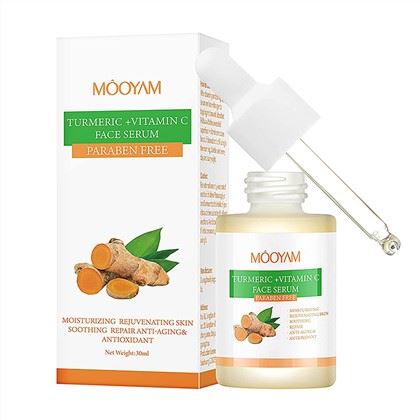Suero facial de vitamina C y cúrcuma