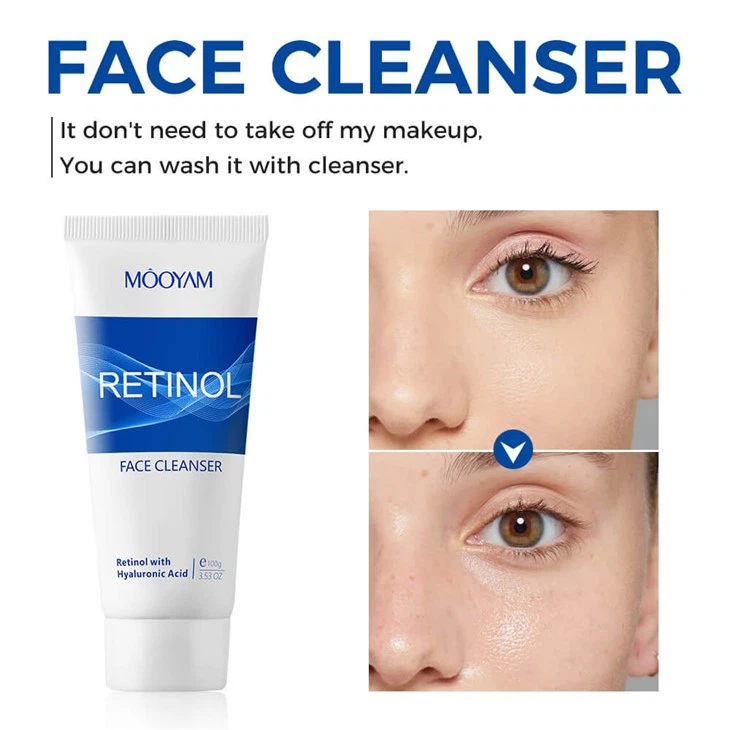 Private Label Retinol Anti-Aging Hydrating Moisturizing Facial Cleanser factory
